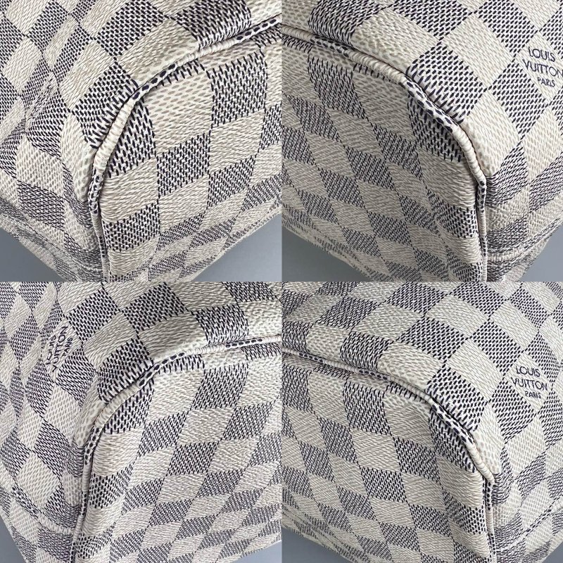 LV N51107 白棋盤格包NEVERFULL MM-9