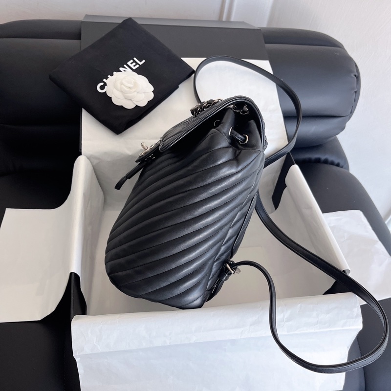 Chanel 薩爾茨堡 V 紋雙肩包-3