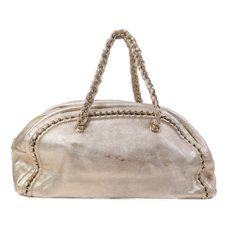 CHANEL 牛皮皮革Shoulder Bag金扣肩背包-1