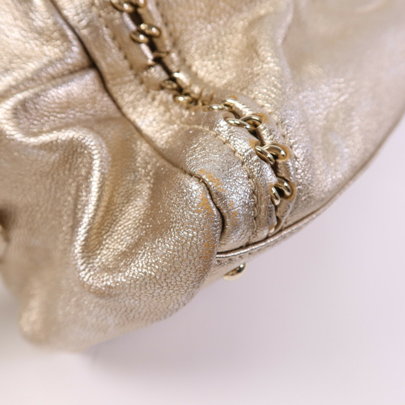 CHANEL 牛皮皮革Shoulder Bag金扣肩背包-10