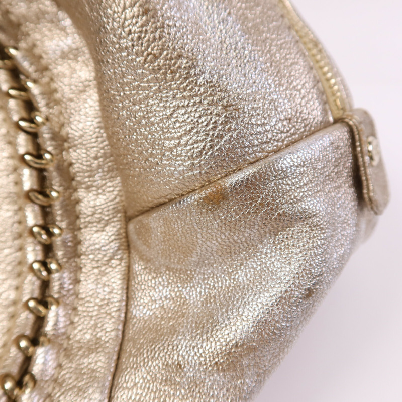 CHANEL 牛皮皮革Shoulder Bag金扣肩背包-13