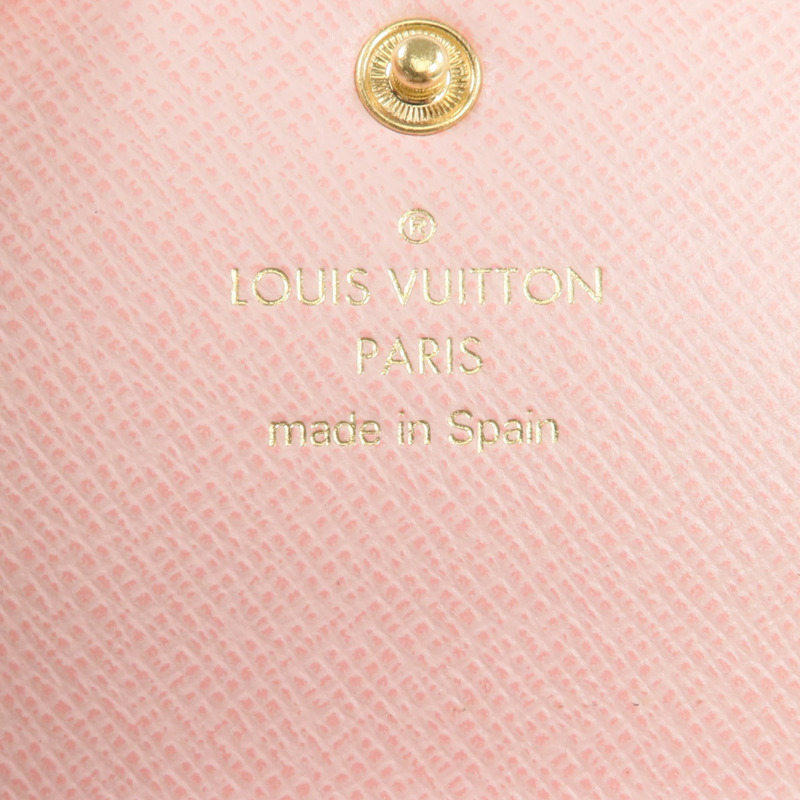 LOUIS VUITTON Damier Rosalie金扣卡片套-6