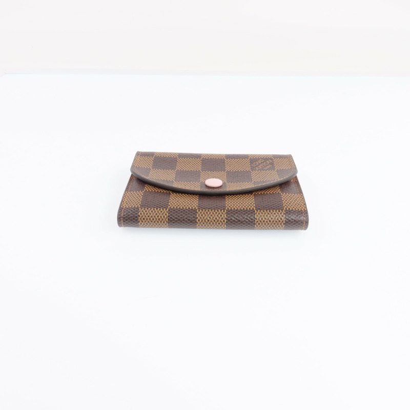 LOUIS VUITTON Damier Rosalie金扣卡片套-11