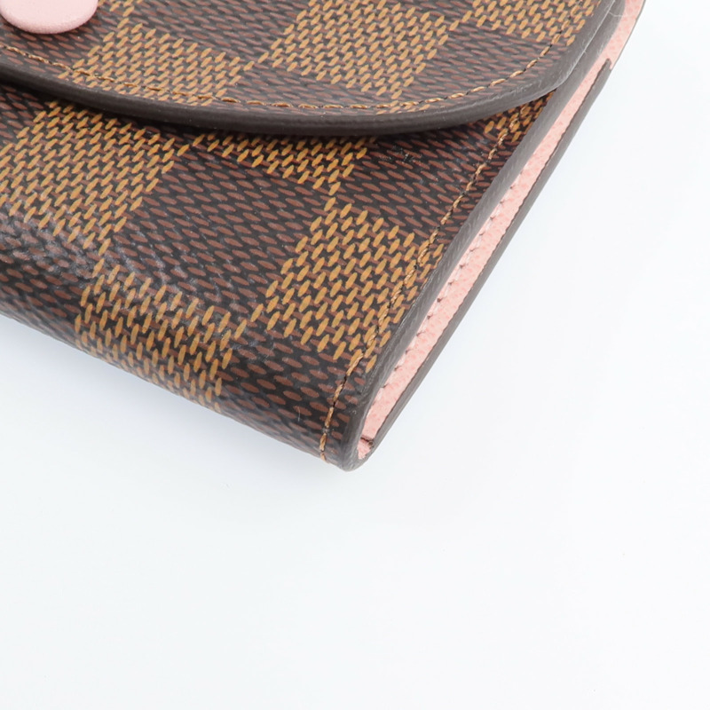 LOUIS VUITTON Damier Rosalie金扣卡片套-12