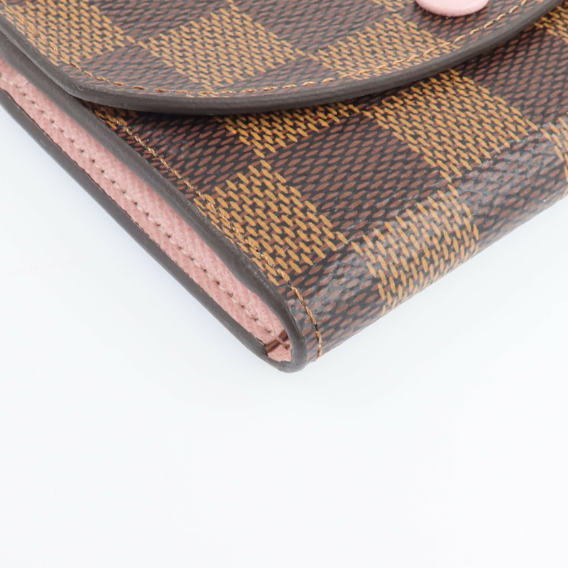 LOUIS VUITTON Damier Rosalie金扣卡片套-13