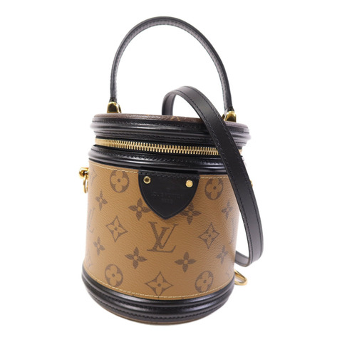 LOUIS VUITTON Monogram Reverse Cannes金扣手挽肩背兩用袋