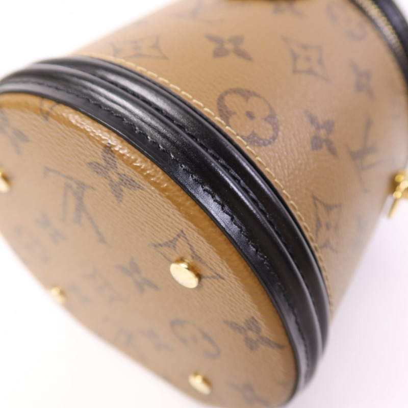 LOUIS VUITTON Monogram Reverse Cannes金扣手挽肩背兩用袋-9