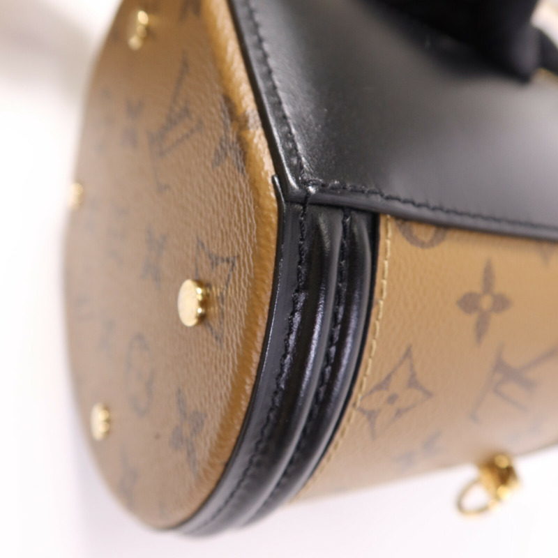 LOUIS VUITTON Monogram Reverse Cannes金扣手挽肩背兩用袋-11