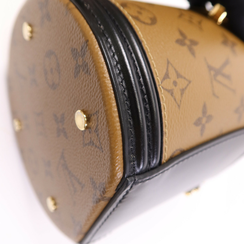LOUIS VUITTON Monogram Reverse Cannes金扣手挽肩背兩用袋-12