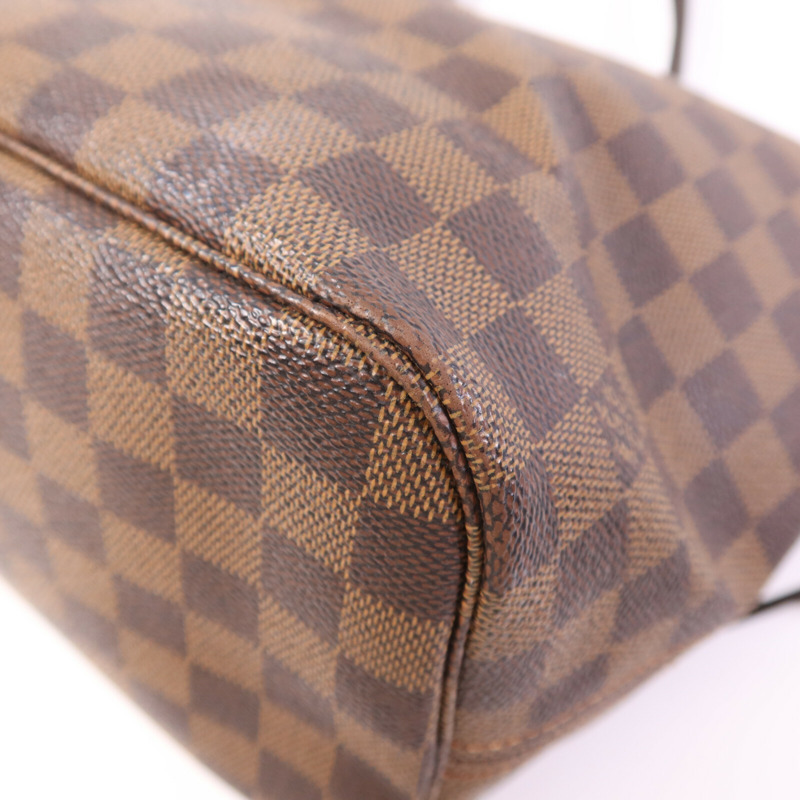 LOUIS VUITTON Damier Neverfull MM金扣肩背袋/手挽袋-9