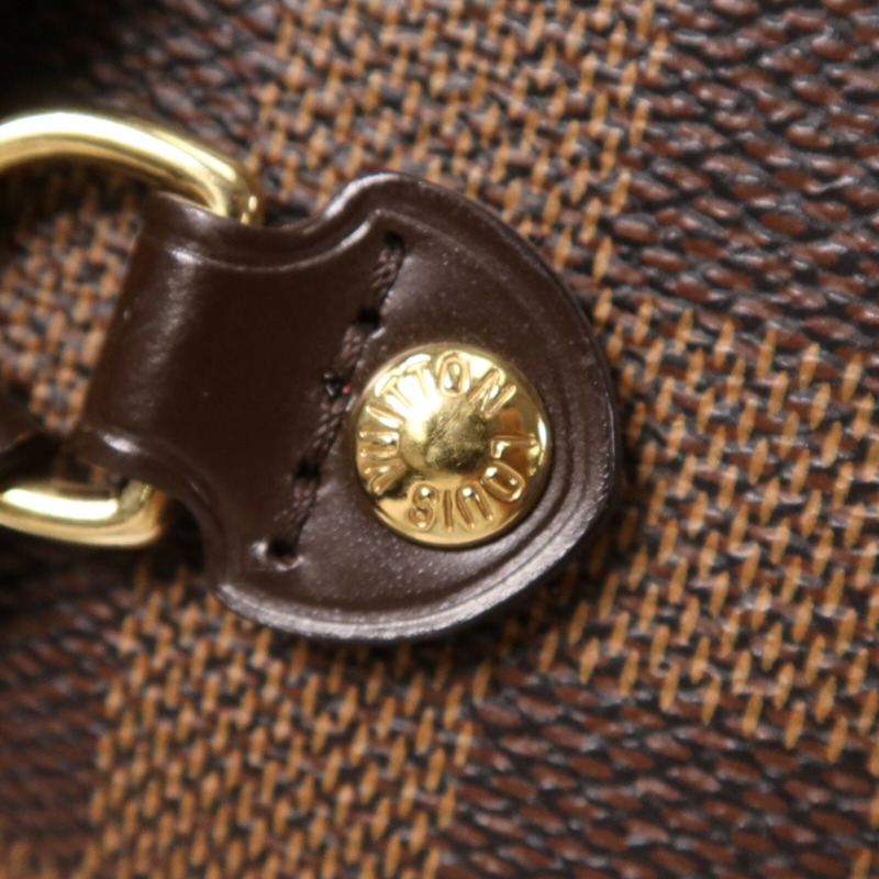 LOUIS VUITTON Damier Neverfull MM金扣肩背袋/手挽袋-13