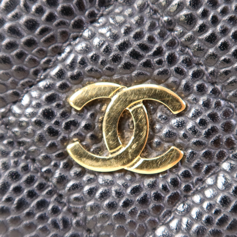 CHANEL 牛皮皮革WOC Wallet On Chain金扣鏈帶肩背袋-6