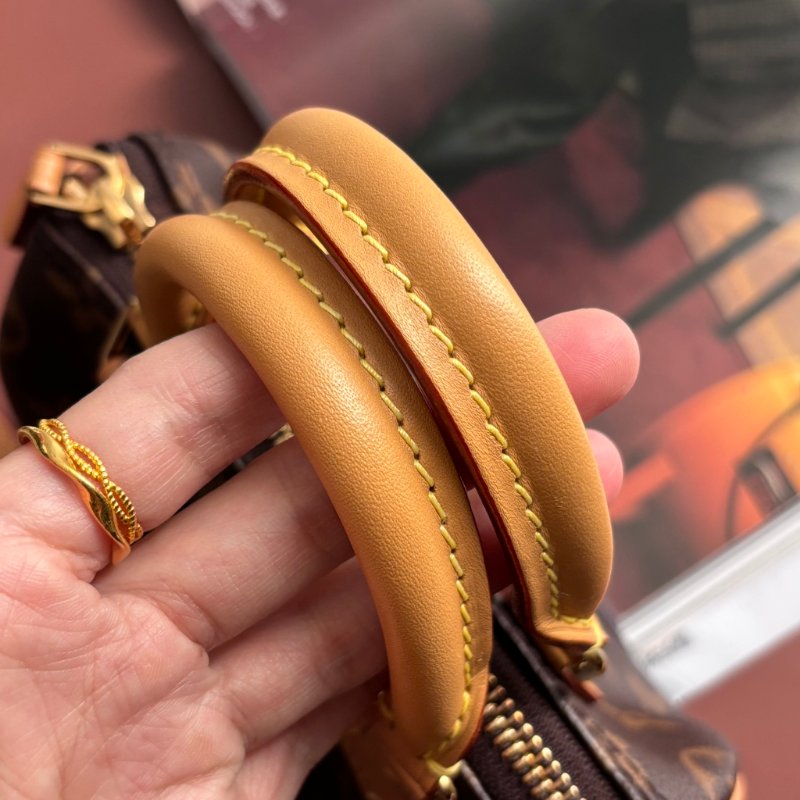 ::LOUIS VUITTON:: M81085 Nano Speedy 經典花紋手提斜背兩用包-5