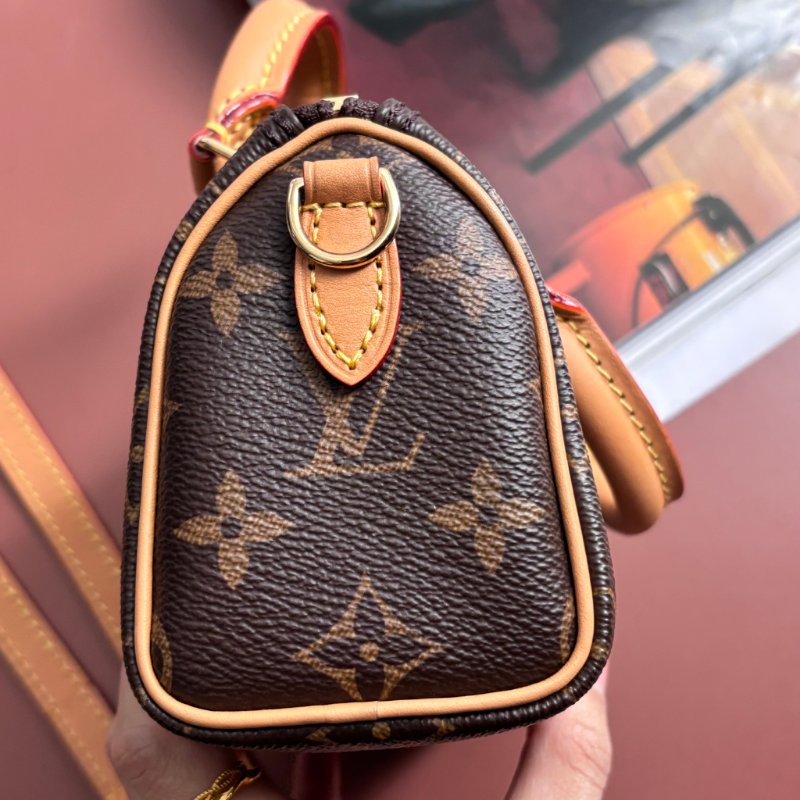 ::LOUIS VUITTON:: M81085 Nano Speedy 經典花紋手提斜背兩用包-7