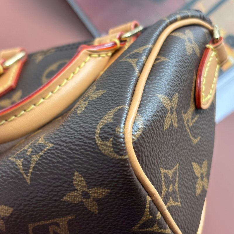 ::LOUIS VUITTON:: M81085 Nano Speedy 經典花紋手提斜背兩用包-9