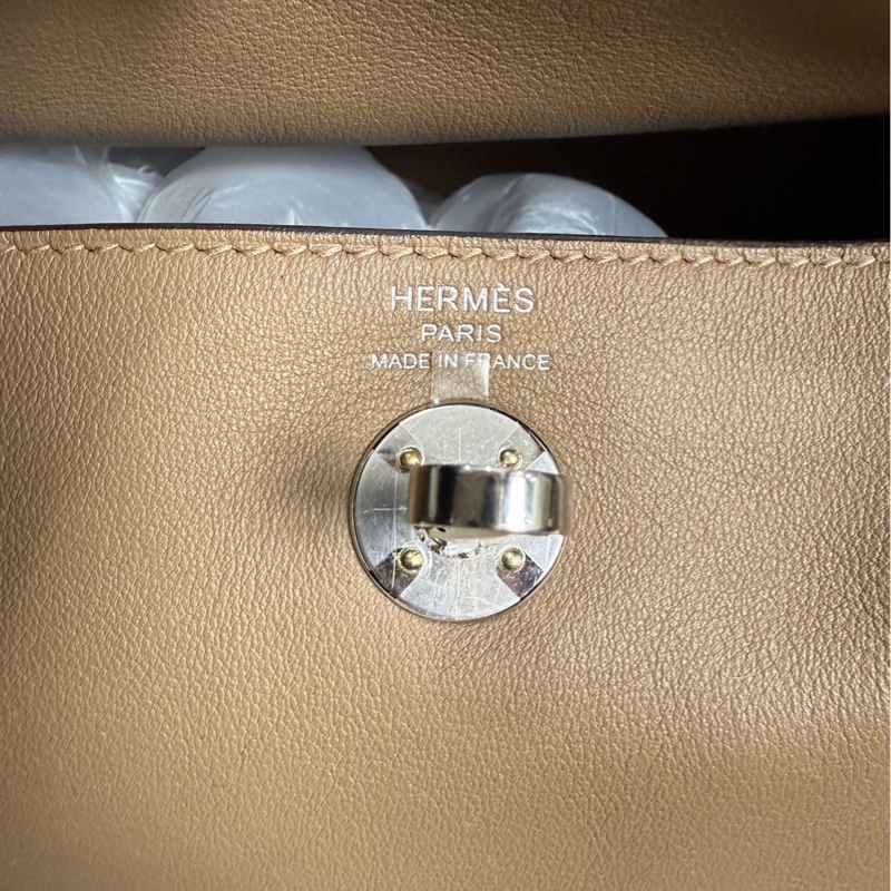 🌈Hermes🧡Mini Lindy一代🌟威馬犬銀扣🧡99.5新🌟全套有單 🌟swift皮🧡stamp U🌟愛馬仕🌟-1