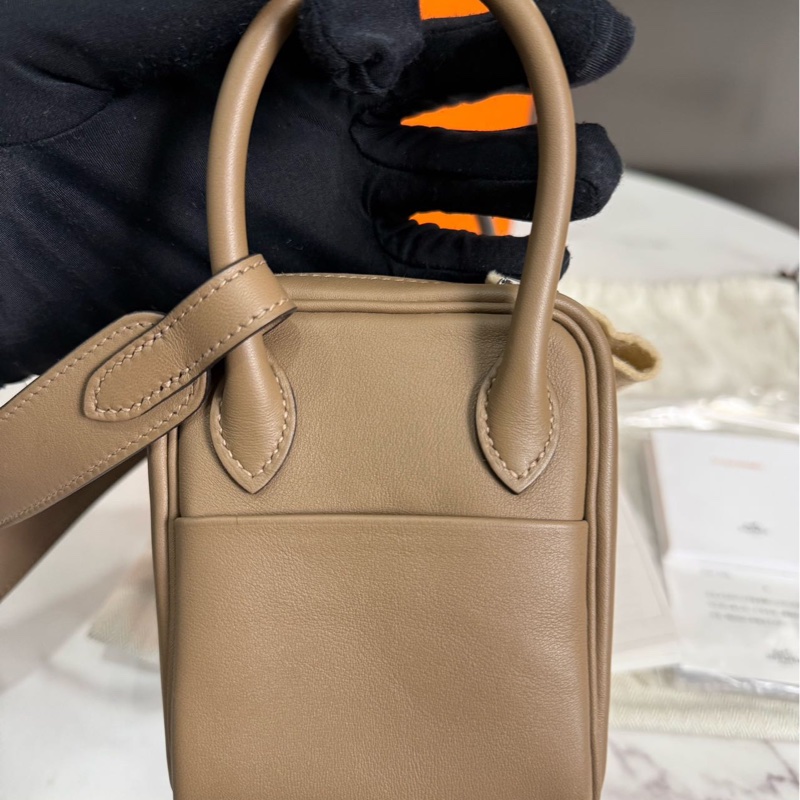 🌈Hermes🧡Mini Lindy一代🌟威馬犬銀扣🧡99.5新🌟全套有單 🌟swift皮🧡stamp U🌟愛馬仕🌟-3