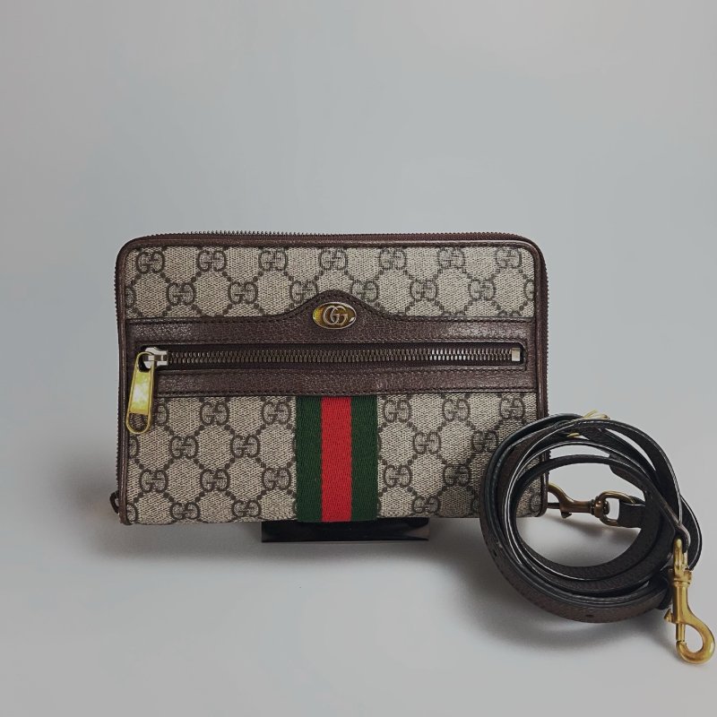 GUCCI 575722 雙層老花肩背包-0