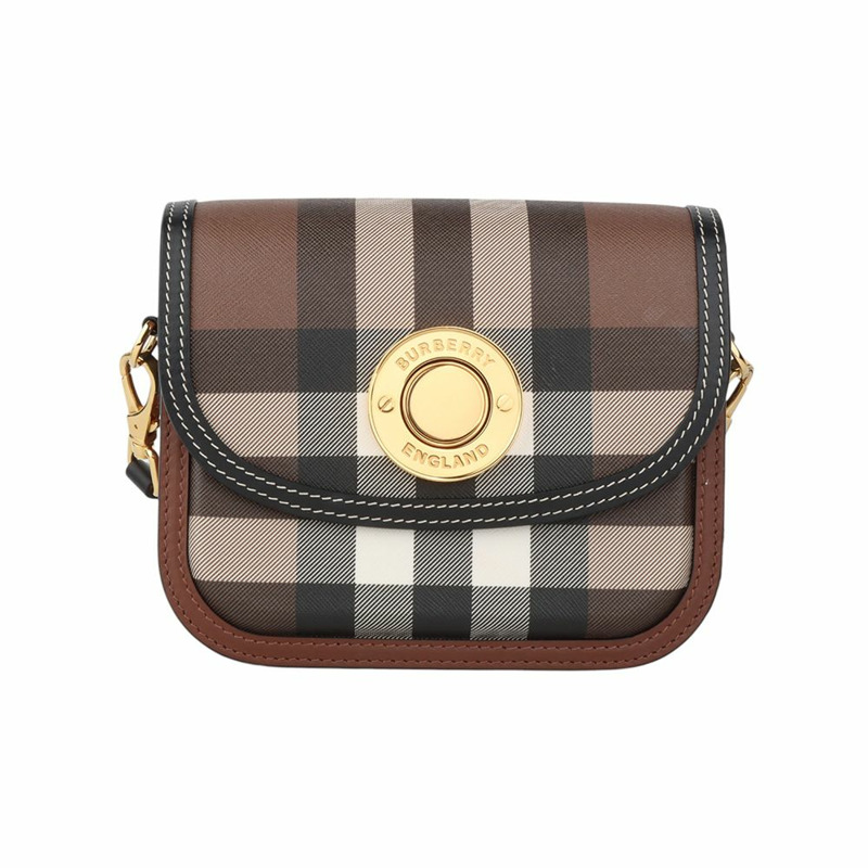 【包稅】BURBERRY 伊莉莎白格紋小號斜背包-0