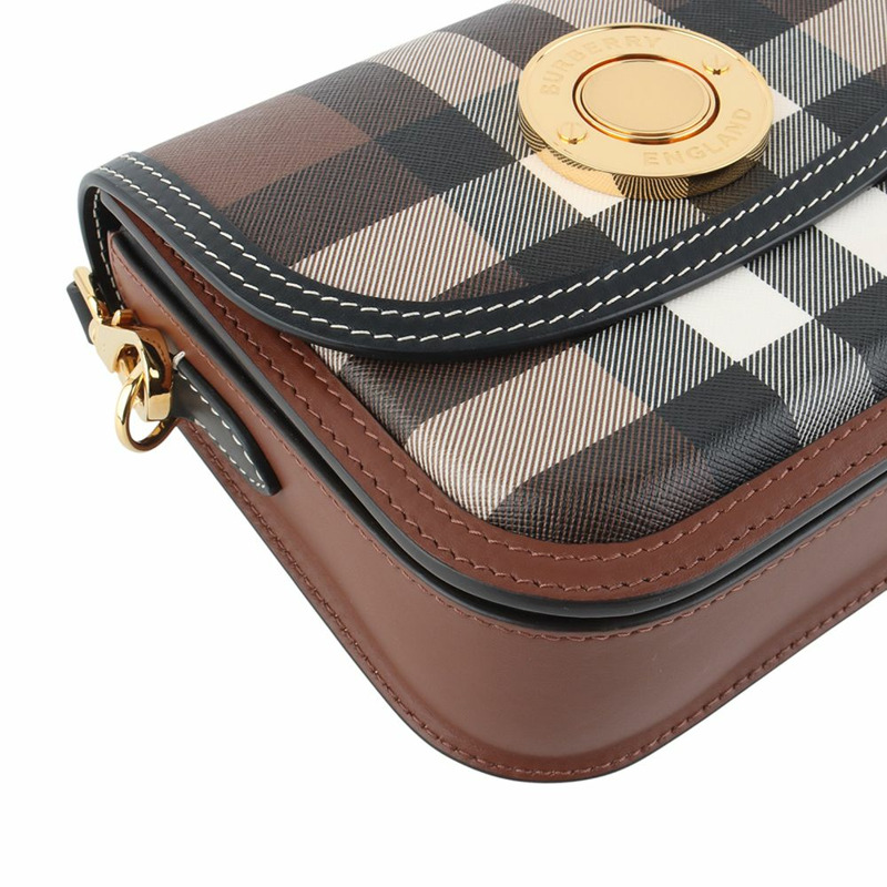 【包稅】BURBERRY 伊莉莎白格紋小號斜背包-4