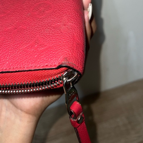 LV紅色寬版壓印長夾✨-20