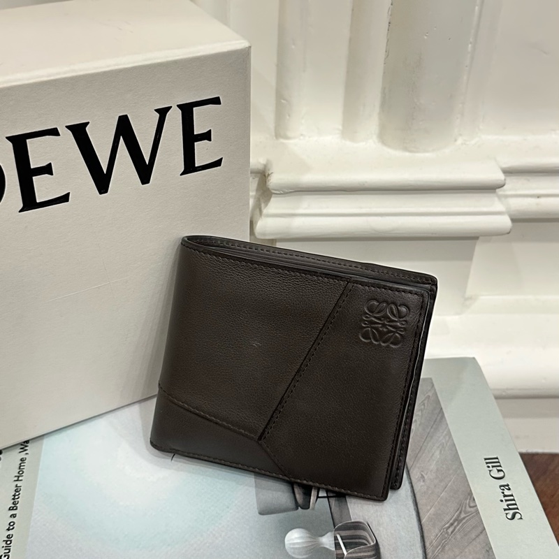 LOEWE 深棕UZZLE零錢短夾-0