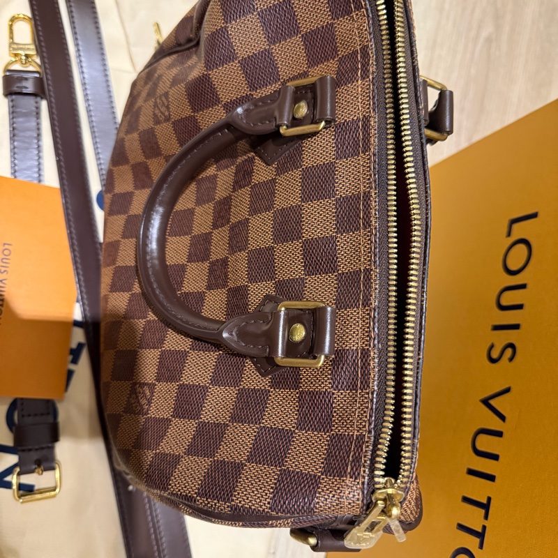 LV speedy 25 棋盤格晶片款 2025年有購證-4