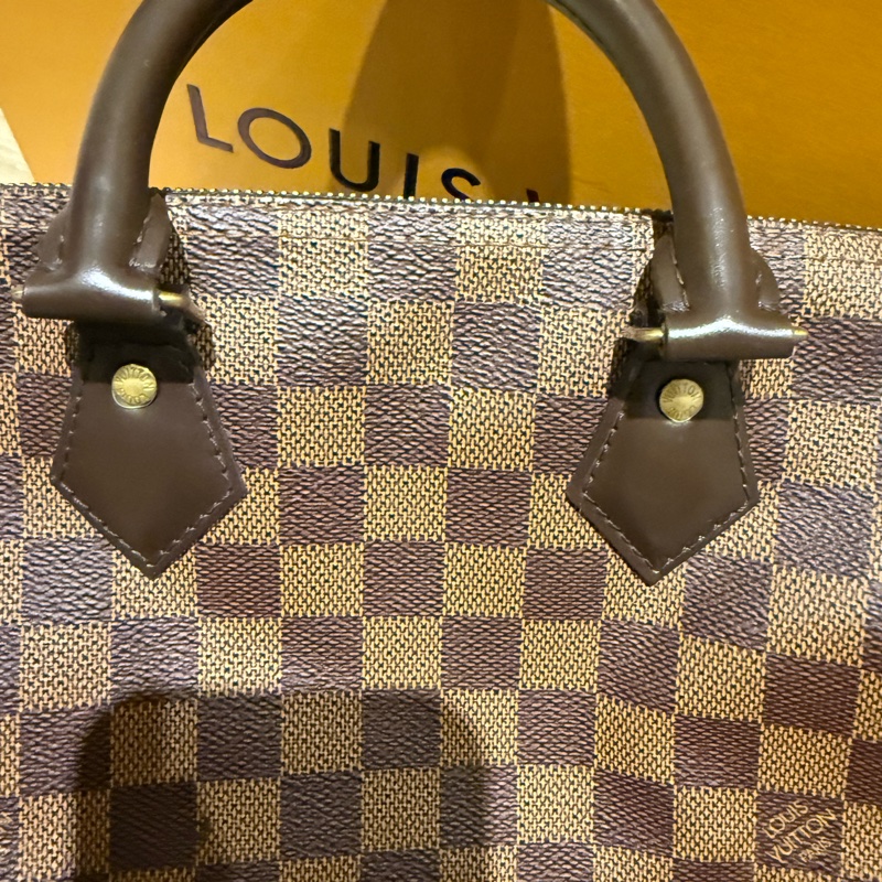 LV speedy 25 棋盤格晶片款 2025年有購證-16