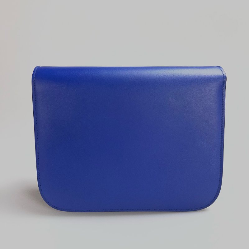 CELINE  藍色金扣 BOX包 MEDIUM-1