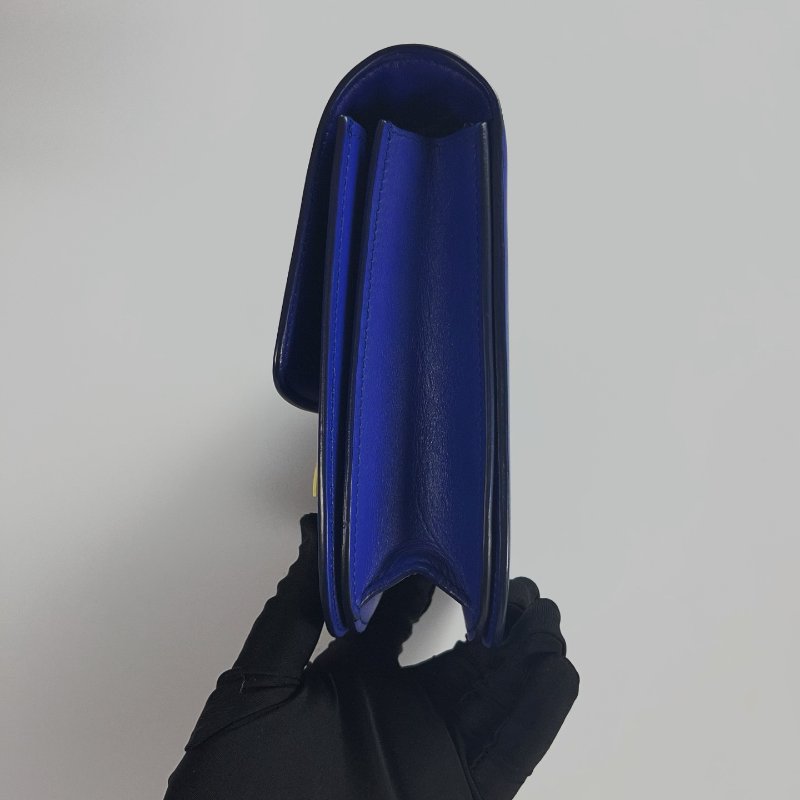 CELINE  藍色金扣 BOX包 MEDIUM-3