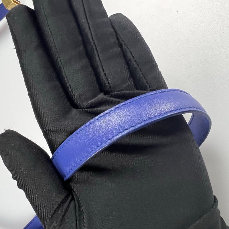 CELINE  藍色金扣 BOX包 MEDIUM-10