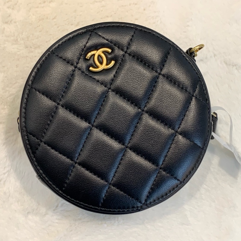 高級感Chanel 金球圓餅Rould clutch小包斜孭袋-1