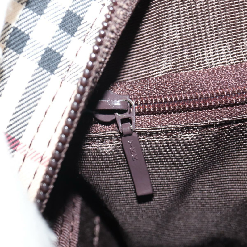 【日本直送】BURBERRY Nova 格紋波士頓包 帆布 米色 銀色 正品 am9746A-21