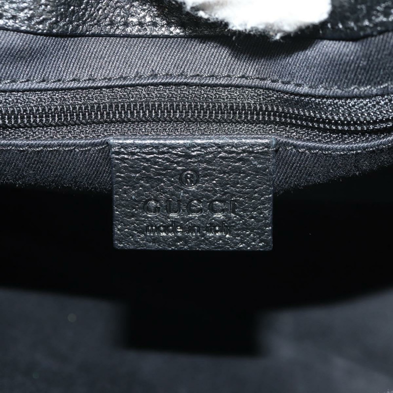 【日本直送】GUCCI GG帆布手提包 黑色 銀色 113015 正品 am9594V-16