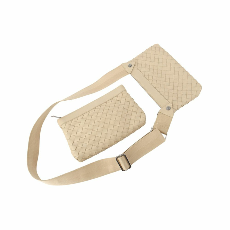 【包稅】BOTTEGA VENETA Intrecciato 洞石肩包 651938-3