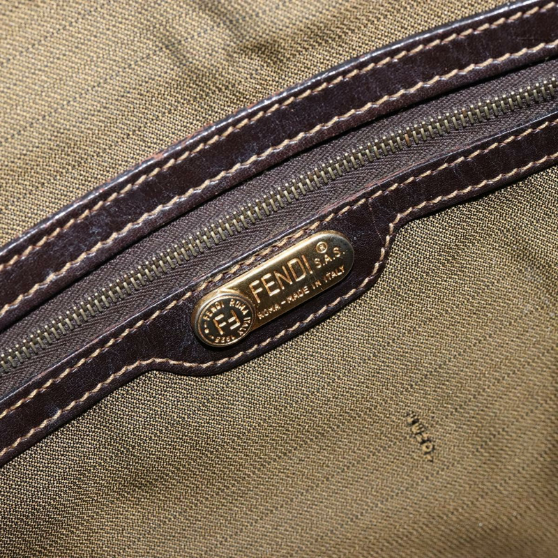 【日本直送】FENDI Zucca帆布手提包 黑色 棕色 正品 148627-17