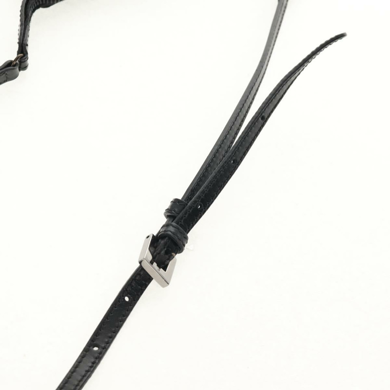 【日本直送】FENDI Zucchino帆布單肩包 黑色 銀色 正品 am9929V-7