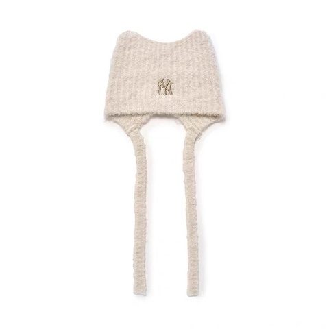 [全新]MLB 洪知秀同款 貓耳毛帽 繩子款 新年穿搭