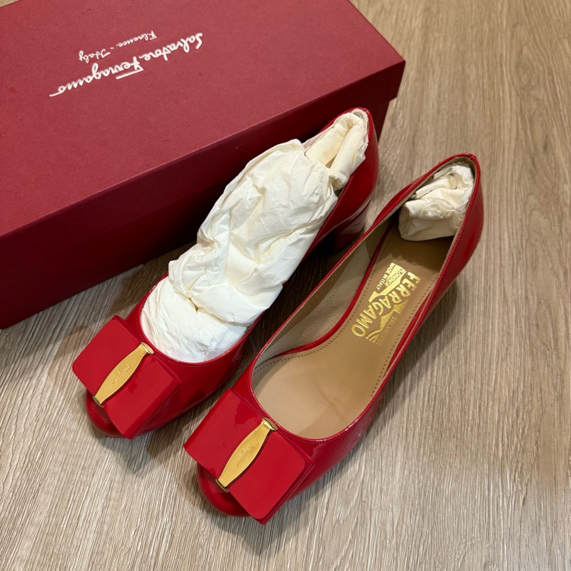 瑞奇二手精品 ferrgamo 高跟鞋 7d-1