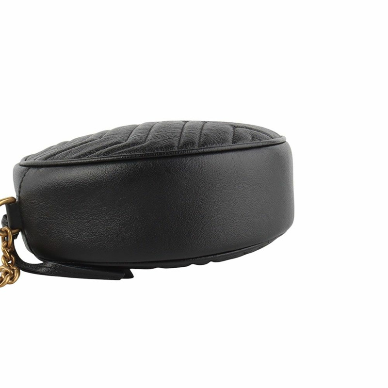 【包稅】GUCCI 550154 GG Marmont 迷你圓形斜背包-4