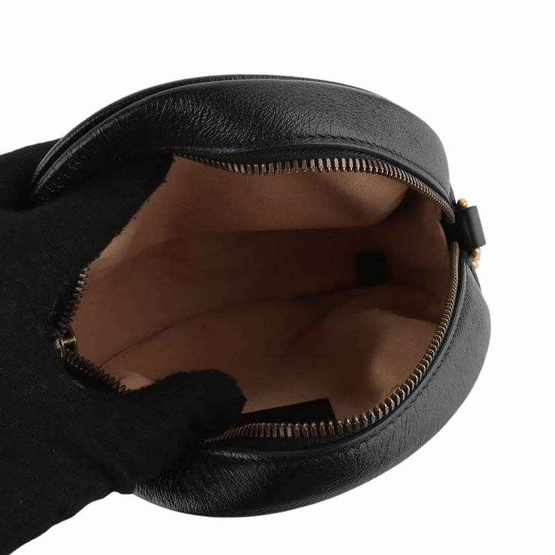 【包稅】GUCCI 550154 GG Marmont 迷你圓形斜背包-6