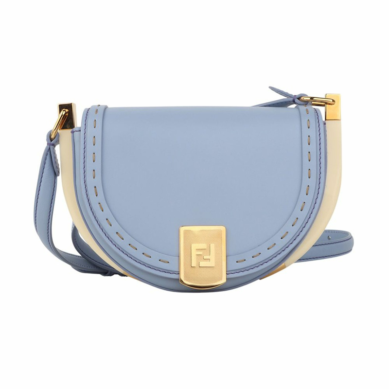 【包稅】FENDI 8BT346 月光鍍金斜挎包 34254K--0