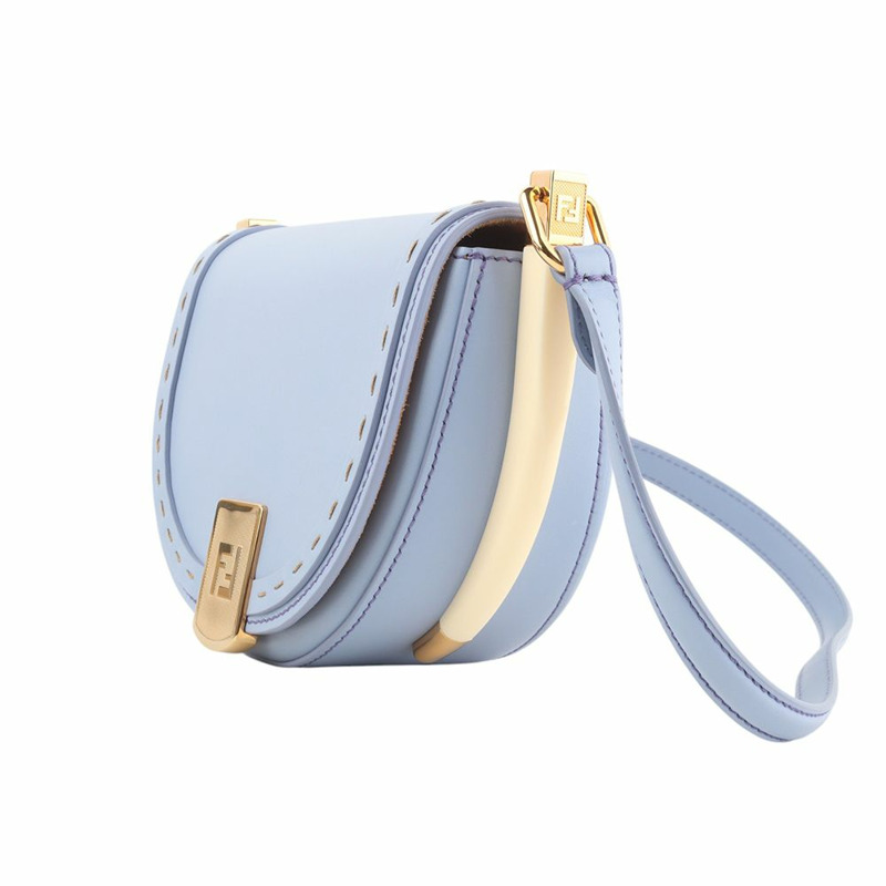 【包稅】FENDI 8BT346 月光鍍金斜挎包 34254K--1