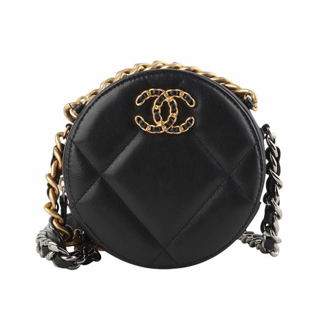 【包稅】CHANEL AP0945 羊皮圓形鏈條迷你斜背包 B7147-1