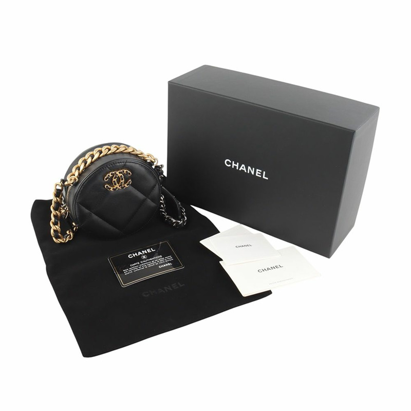 【包稅】CHANEL AP0945 羊皮圓形鏈條迷你斜背包 B7147-1-7