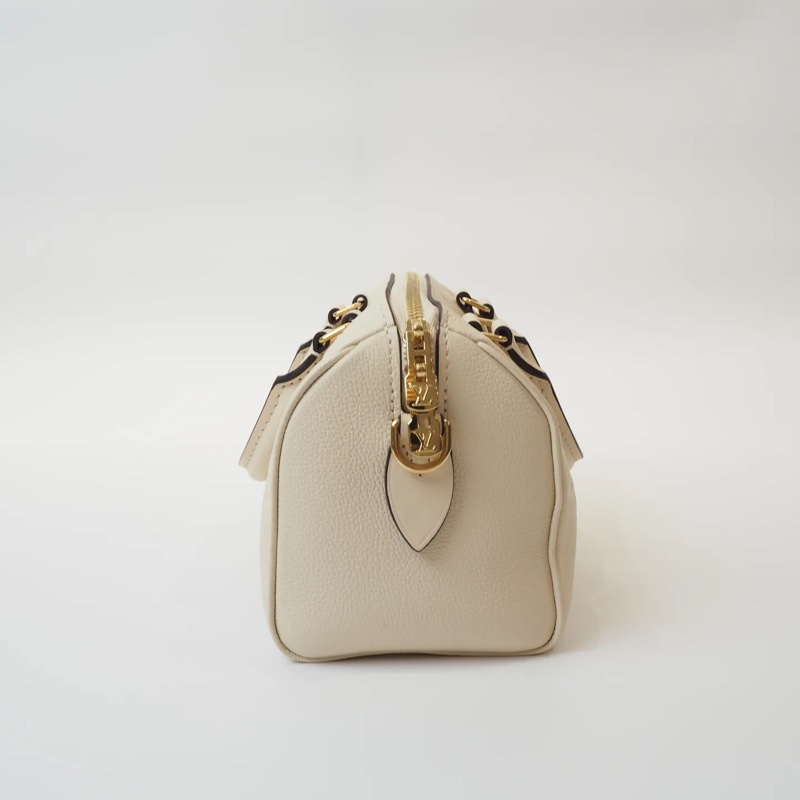 LOUIS VUITTON奶昔白壓紋Speedy20-7