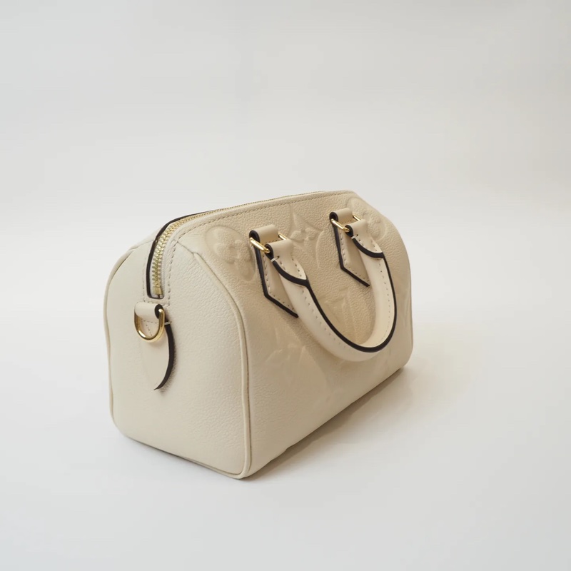 LOUIS VUITTON奶昔白壓紋Speedy20-10