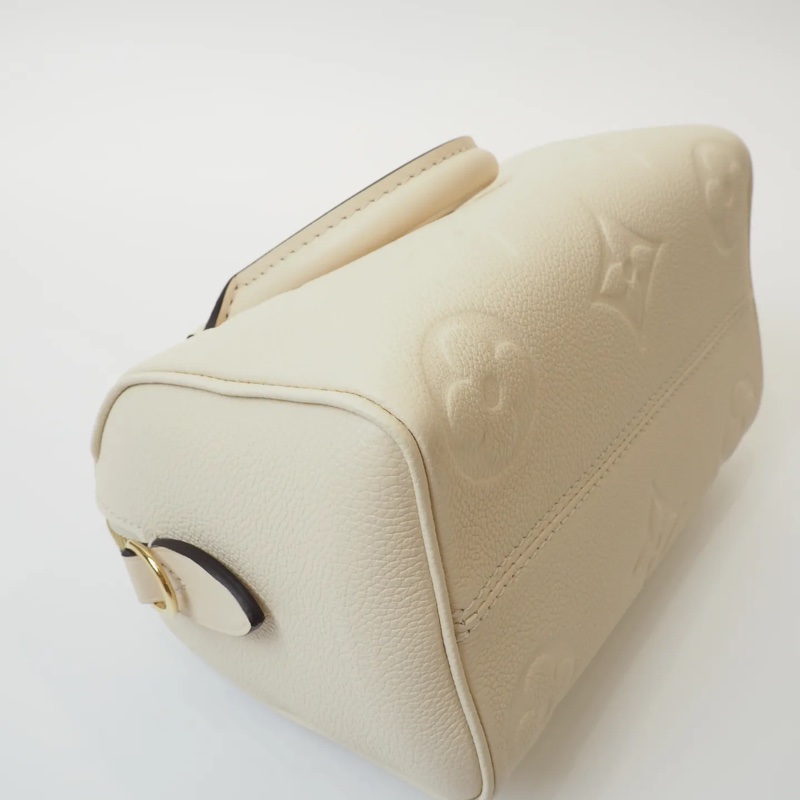 LOUIS VUITTON奶昔白壓紋Speedy20-12