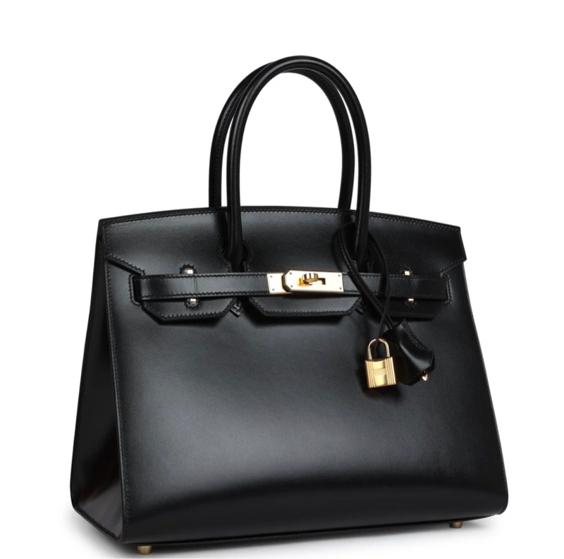 (罕見霸氣）Hermès Birkin Sellier 30 Black Box Gold Hardware-1
