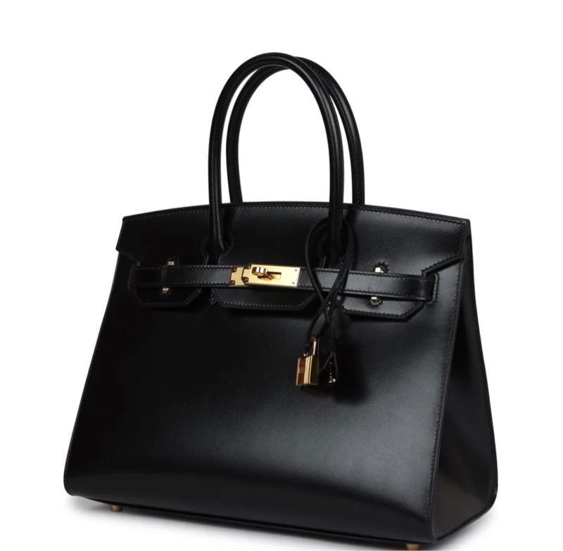 (罕見霸氣）Hermès Birkin Sellier 30 Black Box Gold Hardware-2